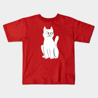 Cross Eyed Kitty Kids T-Shirt